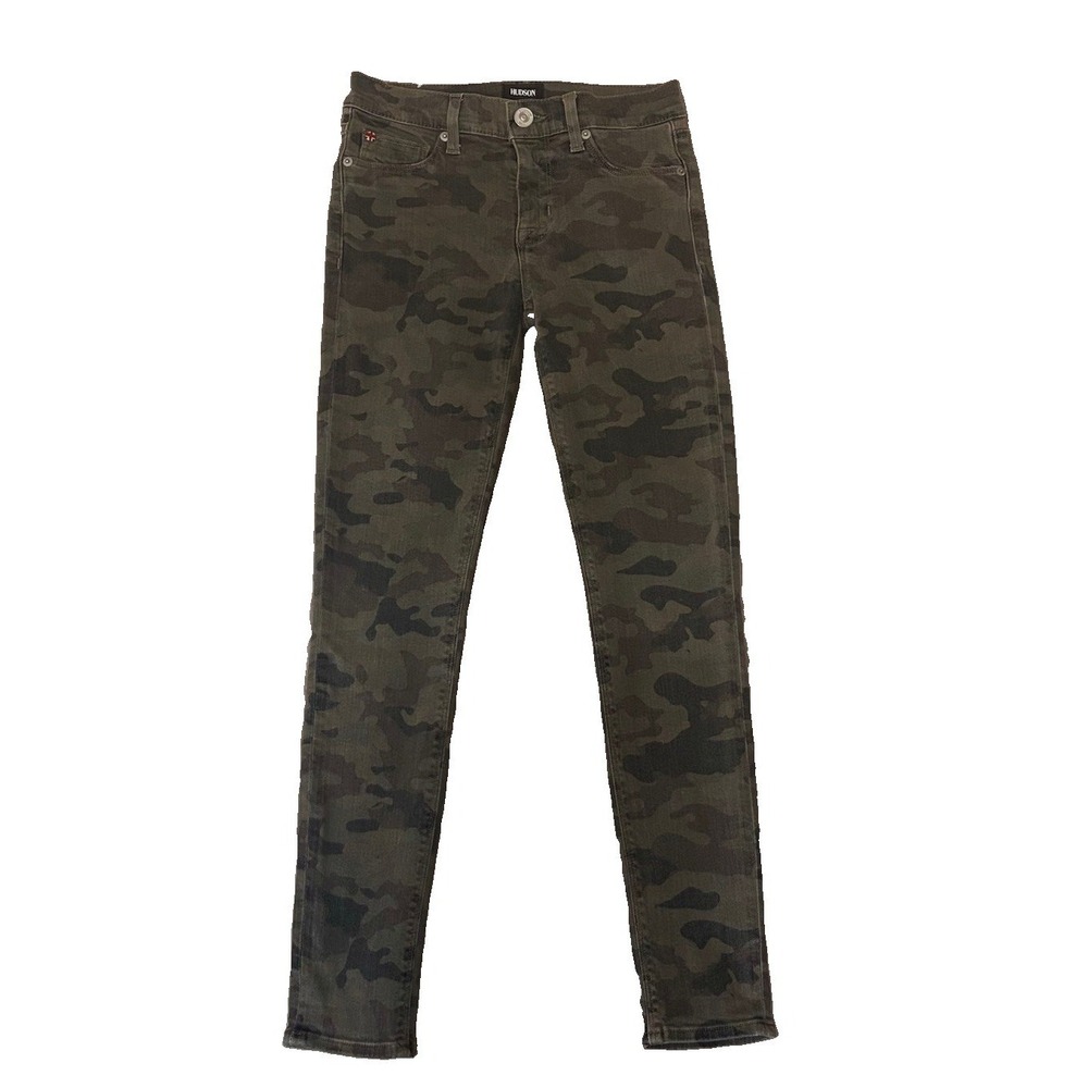 Hudson Size 25 Midrise Nico Super Skinny Ankle Jeans Camo 26" Inseam